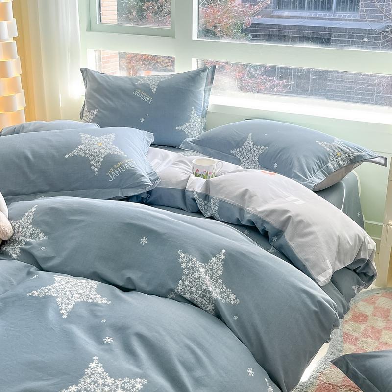 Skin-friendly Duvet Cover 100% Cotton Quilt Cover Single/Double/Queen/King Size Comforter Cover Dekbedovertrek (No Pillowcase)