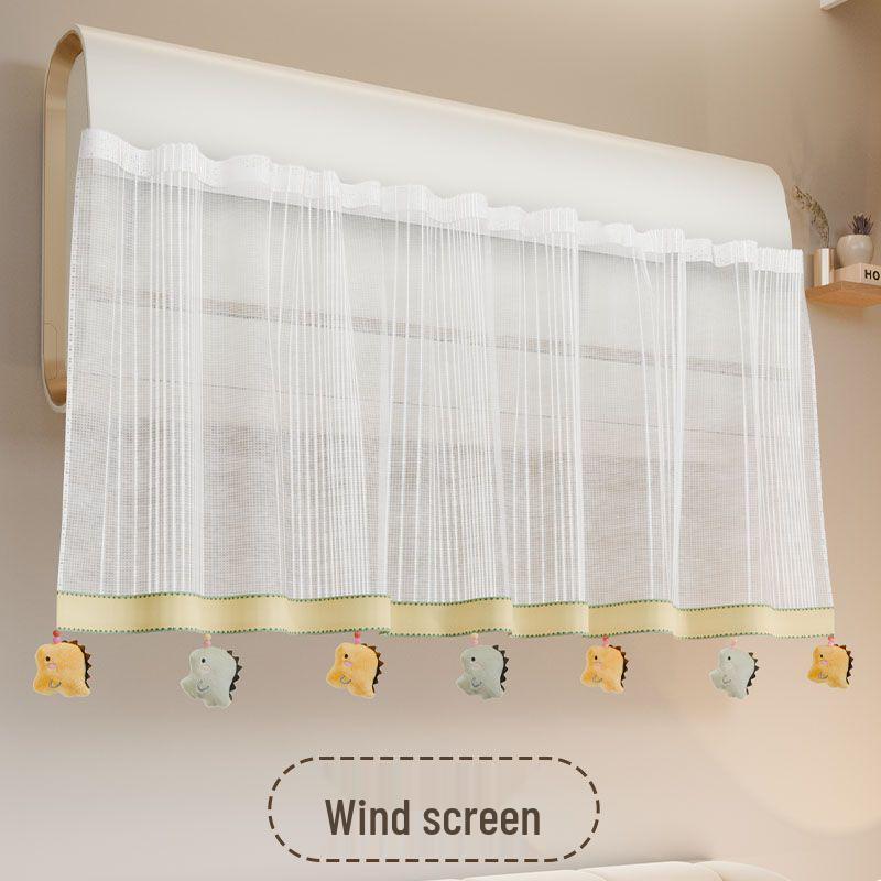 Duvara Monte Bebek Güvenli Klima Kalkanı: Tül Perde ile Doğrudan Darbeleri ve Tozu Önler