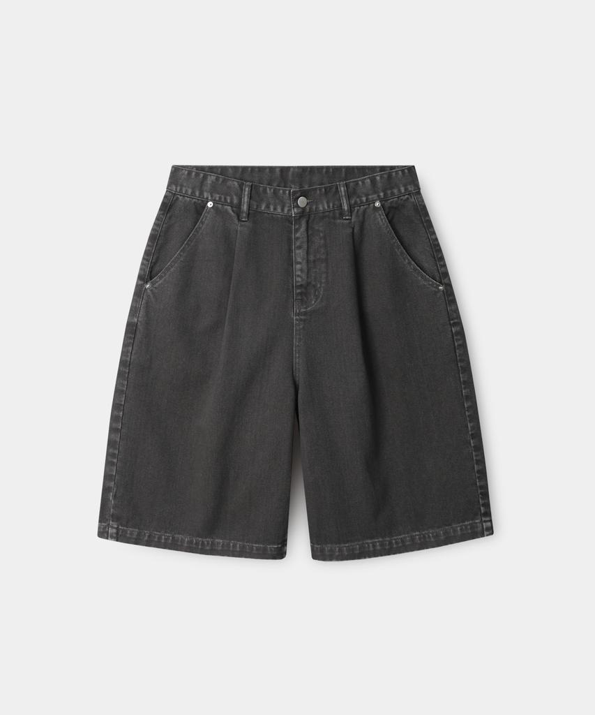 INDUST Pigment Washed Single-Pleat Bermuda Pants_4 Colors
