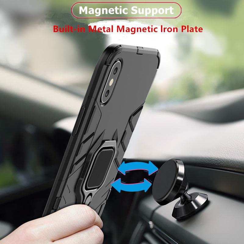 For Oppo Reno 5 5G Case Bumper Armor Magnetic Suction Stand Full Cover For Oppo Reno 5 5G Case Cover For Oppo Reno5 5G 6.43 inch