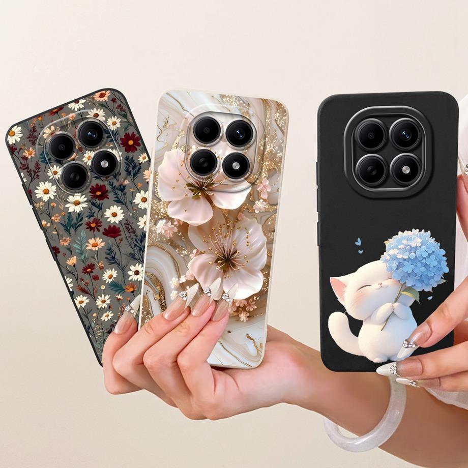 Blumen Gänseblümchen Sonnenblumen Hüllen Für Xiaomi Redmi Note 15 15Pro 15 Pro+ Handyhülle Poco M8 Pro Abdeckung Silikon Weich Stoßfest Hülle