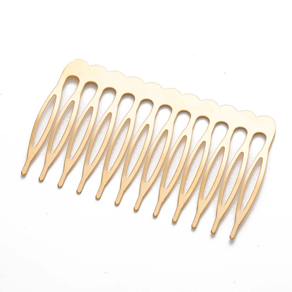 10pcs 5/8/10/12/18/22 Dents Métal Cheveux Côté Clip Peigne Épingles à Cheveux Pour Femmes Mariage Voile Nuptial Coiffure Artisanat Outil de Fabrication de Bijoux