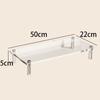 Acrylic Laptop Monitor Stand,Computer Riser Space-Saving,Clear Shelf - Ideal for Monitors,Laptops,Printers,Desktop Storage Decor