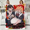Cute Girl C-Chainsaw-Man Japanese Anime Soft Warm Flannel Blanket Art For Bedroom Wall Living Room Decor Bed Picnic Office Gift