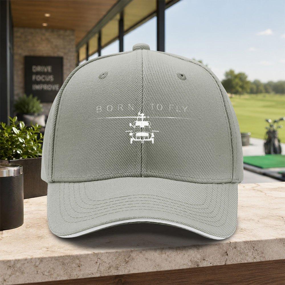 HelicopterThemed Baseball Cap with Duckbill  Adjustable Lightweight Unisex Hat for Unisex Women Travel Parties Gifts