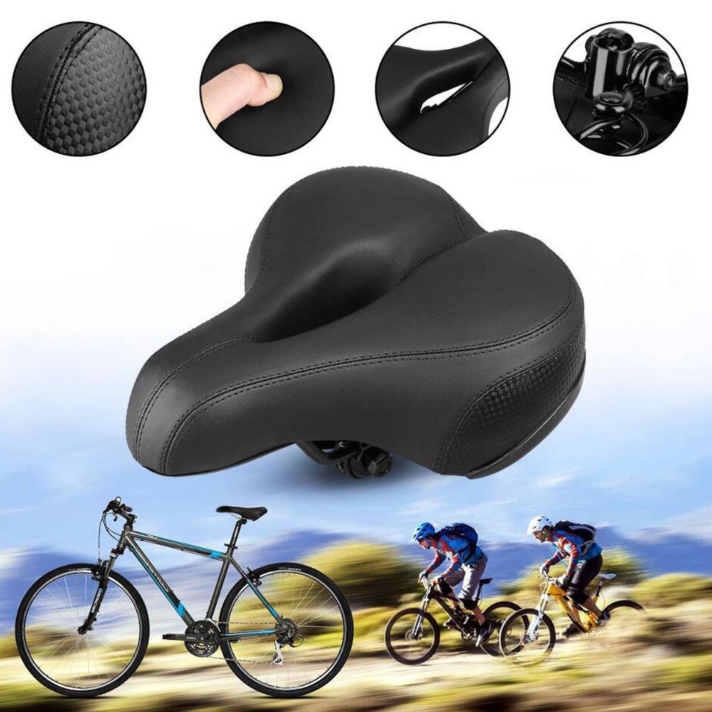 Poilee Bicycle Saddle Soft Ergonomic Prostate Saddle A012 - Comfortable, Shock-Absorbing, Perforated, Saddle, Wide, Thick, Design,
