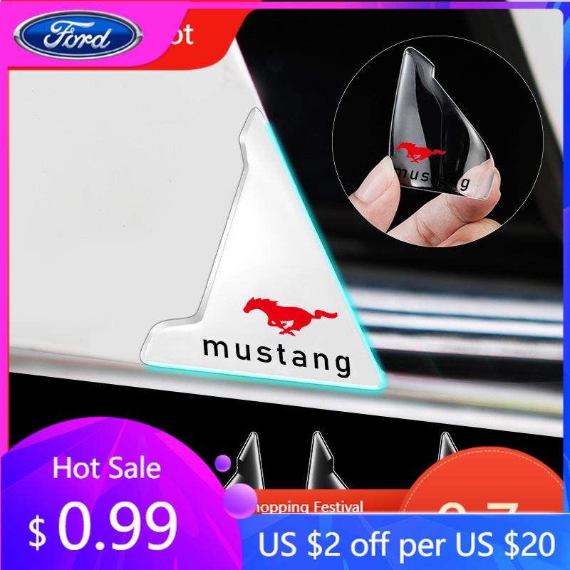 Car Sticker 2025 Hot New 2Pcs Car Door Corner Silicone Protector For Ford Mustang Shelby GT GT500 GT350 Convertible Mach-E Cobra