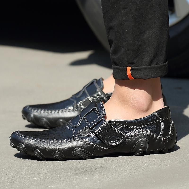 38-47 Мужские кожаные туфли ручной работы в европейском стиле — фото 13