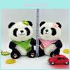 Plush Panda Toy With Green Scarf Soft Stuffed Animal For Kids And Teens