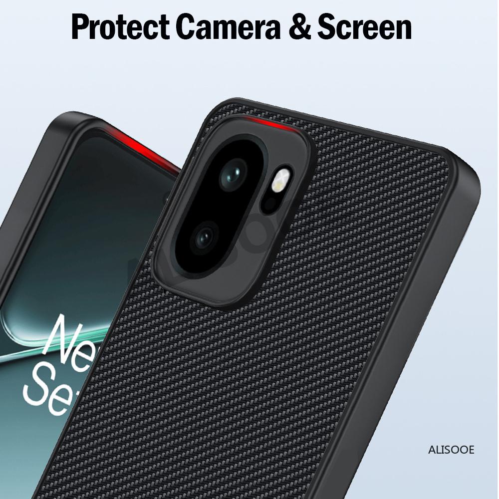 Dla Oneplus Ace 6 Ace6 Etui Pokrowiec Tekstura Włókna PU Skóra Twardy Plastik Pełna Ochrona Nakładka na Telefon Capa Funda
