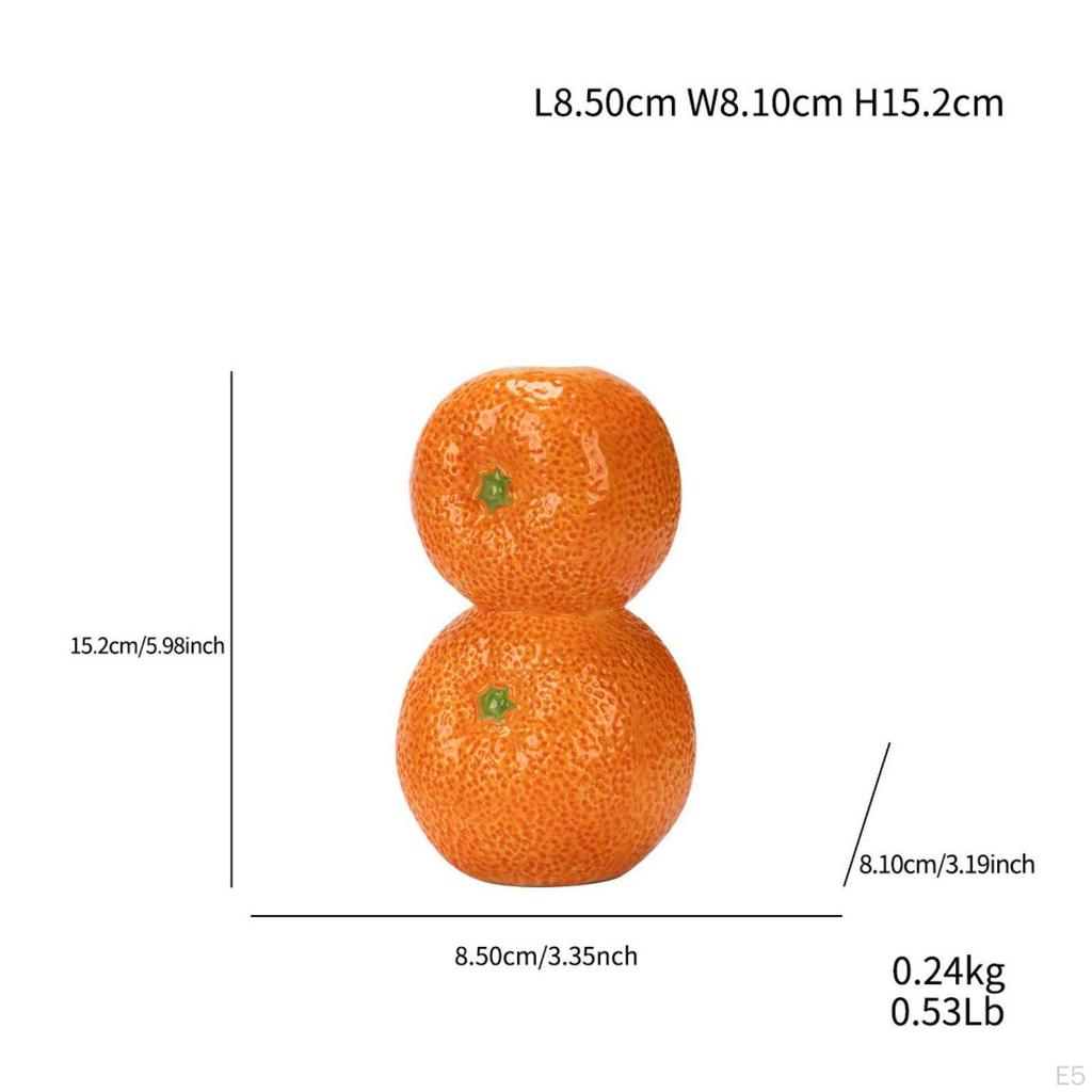 FruitShaped Flower Vase Nordic Style Fruit Bright Color Lemon Shaped Holder Orange