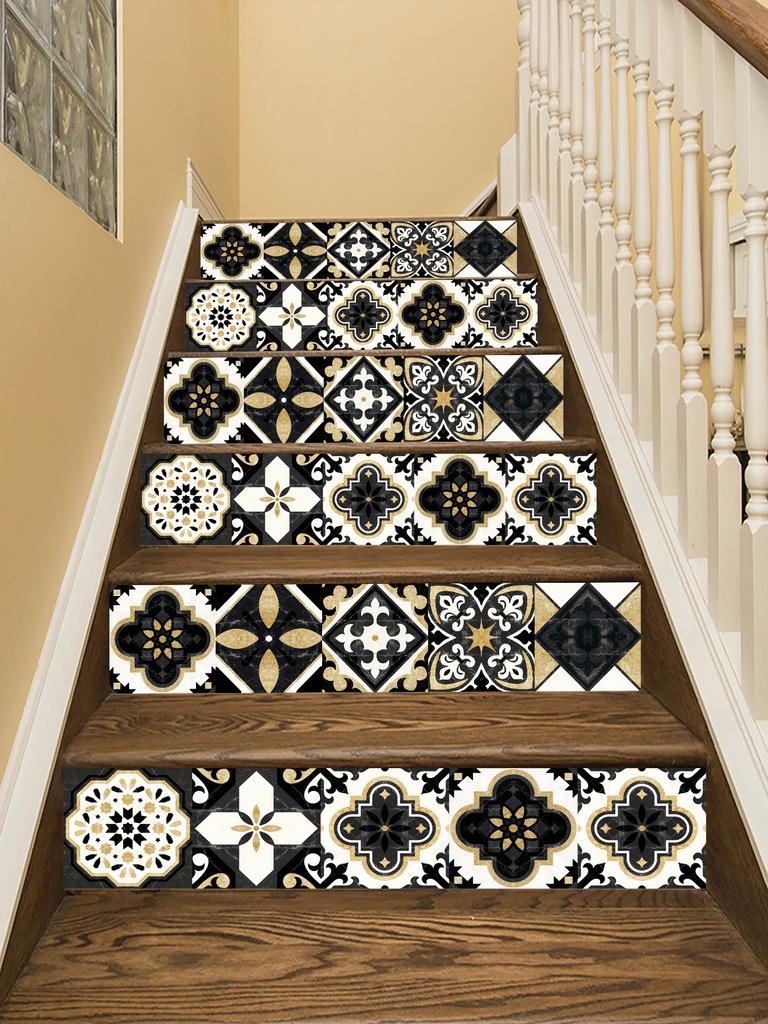10/15/20cm Mexican Tiles Sticker Kitchen Backsplash Wardrobe Bathroom Waterproof Peel & Stick Bright Film Art Wall Decals