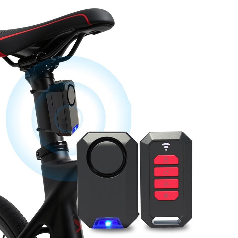 Bicycle Anti-theft Alarm with Remote Control Multi-functional Bicycle Alarm 135dB Adjustable Siren IPX5 Waterproof for Motobike