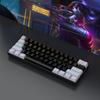 Wired RGB 61-Key Mini Gaming Keyboard - Compact, Mechanical Feel for Office and Portable Use