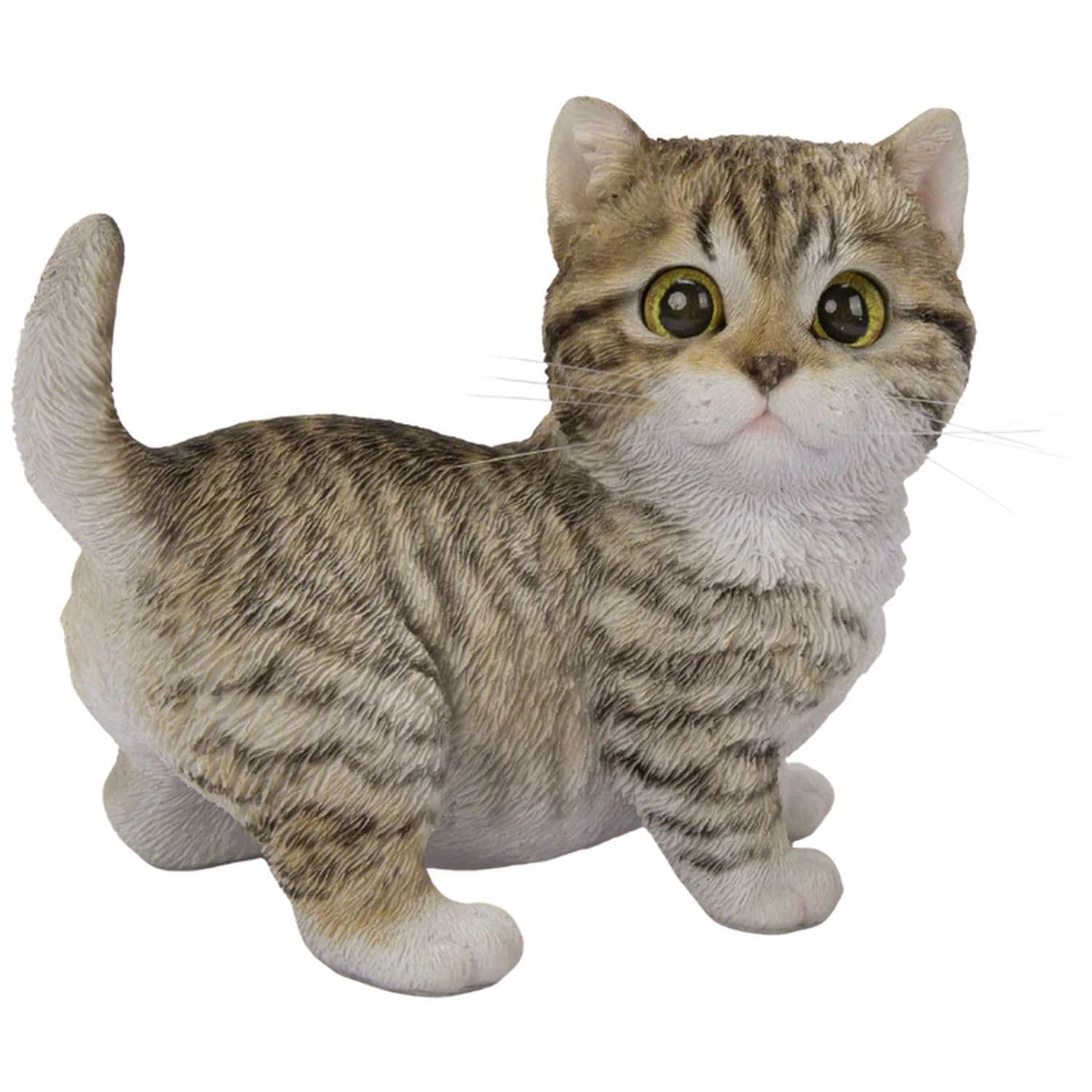 

Ubia Munchkin Brown and 14 x x Doll Animal Garden Cute Right-Facing Cat, Black, 8.5 11.5 cm, Figurine, Ornament, Decoration, Realistic, Cat, H24117-2A