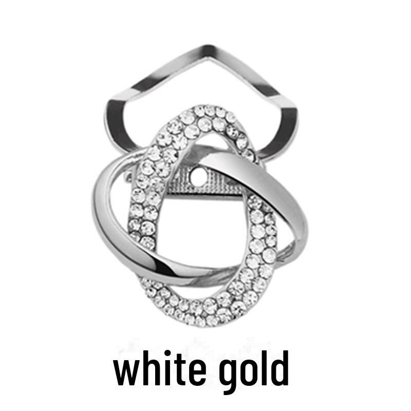 

Элегантная брошь из сплава со стразами в виде шарфа и шали: Универсальный ювелирный аксессуар