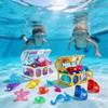 Summer-Appropriate Children's Pool And Diving Pool Toys, Diving Game Treasure Chest Toy Set.