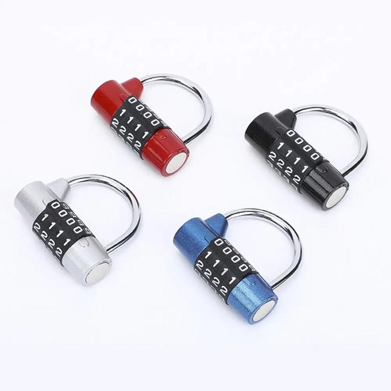 4 Digit Number Combination Travel Password Lock Combination Padlock Zinc Alloy Safely Code Lock