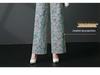 2025 Frühjahr/Herbst High-Waist Bedruckte Weitbeinige Jeans für Damen: Schlankmachende, locker sitzende, lange Hosen