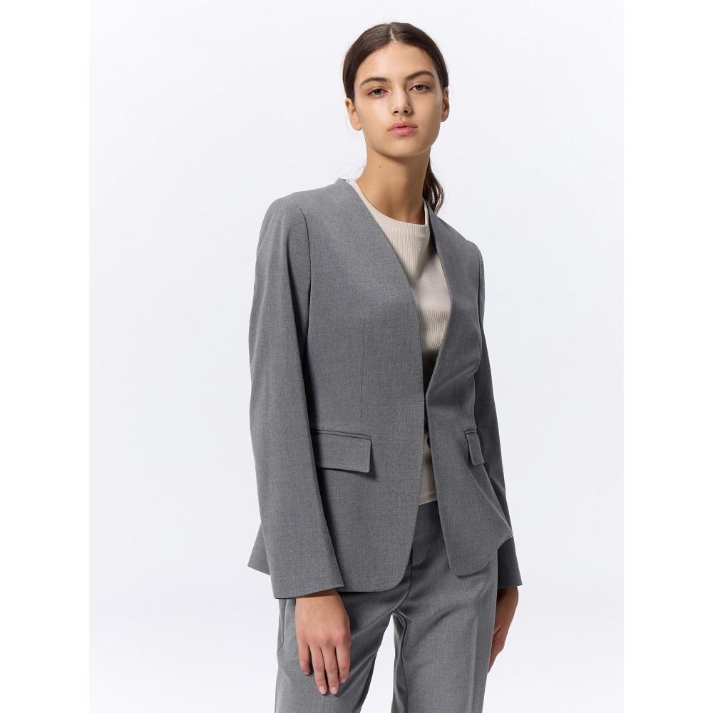 

Куртка без воротника Gu By Uniqlo, которую можно стирать, Z+e 06 GRAY/XS