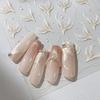 3D White Fish Tail Nail Stickers Nail Art Stickers Manicure Decals For Women Diy Nail Art Decoration