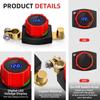 Brass Screw Hole Battery Disconnect Switch Positive Negative Pole Power Switch LED Voltmeter  Cars