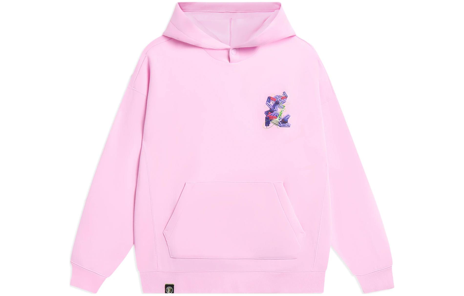Li Ning Sweatshirt Unisex Early Lotus Pink AWDSE73-4 L
