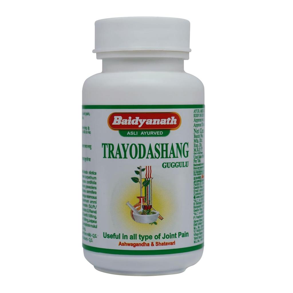 Baidyanath Jhansi Trayodashang Guggulu 80 Tablets Pack Herbal Wellness Supplement for Men and Women
