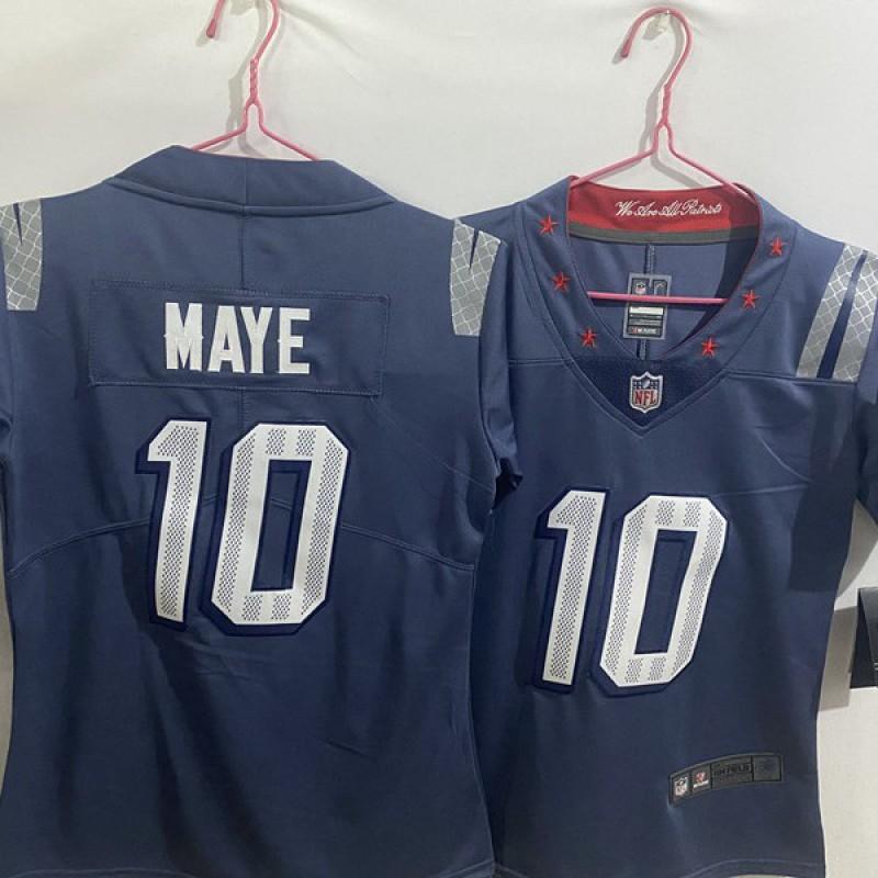 New England Patriots 10 Maye Embroidered Football Jersey Adult Youth Sizes
