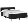 Boxspring Bed with Headboard Black 140 X 200 Cm Fabric
