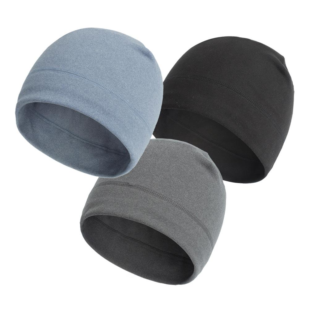 European and American Styel Men's and Women's Autumn and Winter Warm Beanie Solid Unisex Outdoor Running Cycling Hat