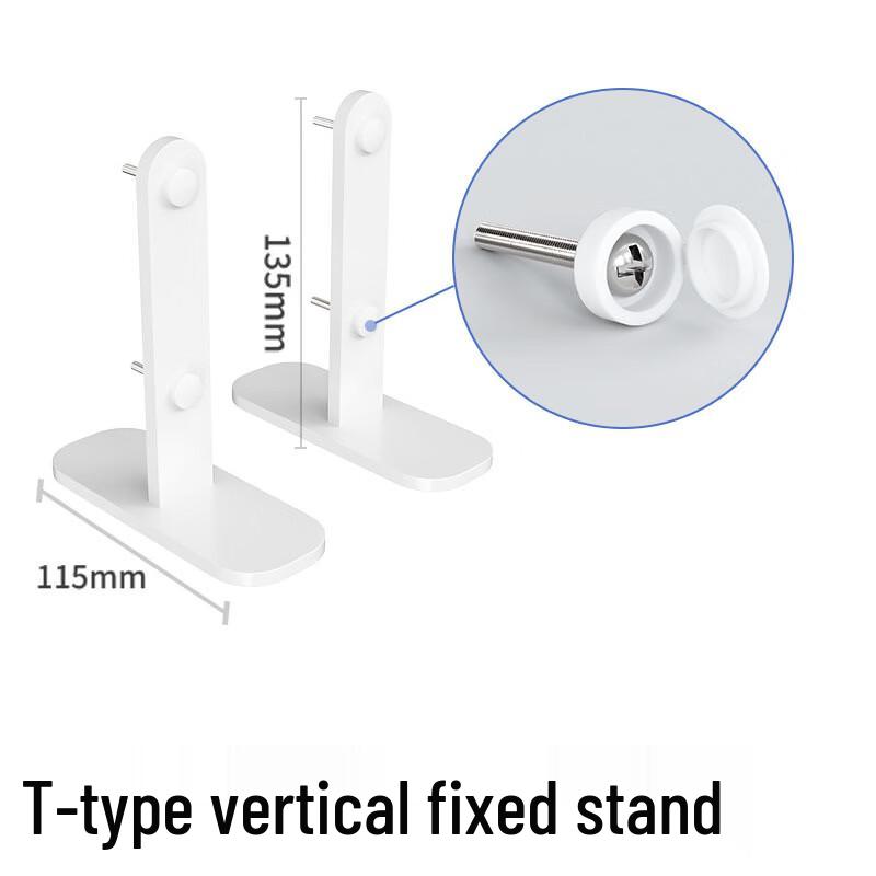 Miflame No-Drill Perforated Board Desk T-Stand
