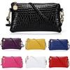Neue trendige Damenleder Geldbörse Brieftasche Kunstleder Umhängetasche Tragetasche Messenger Reißverschluss Satchel Handtasche