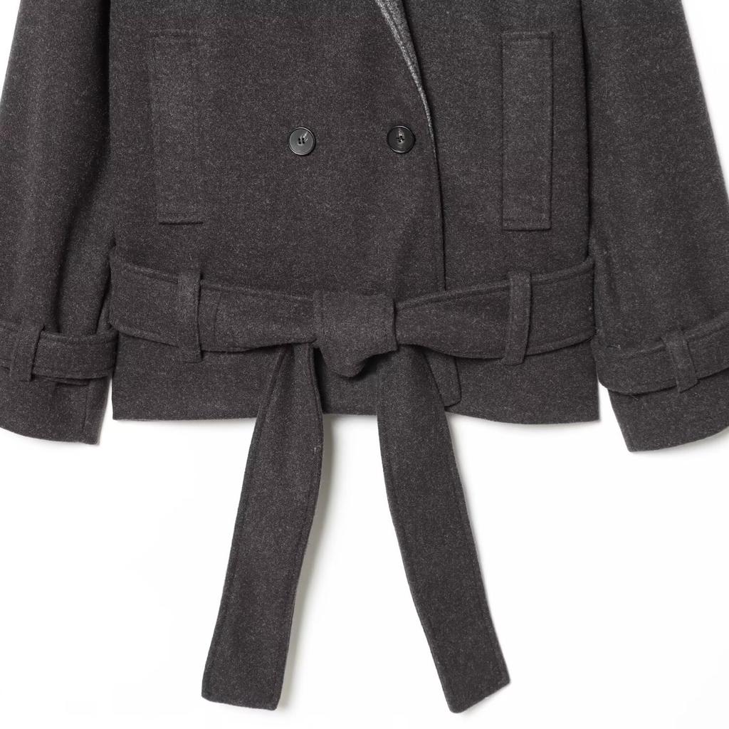 TAOP&ZA Women's New Fashion Limited Edition with a Belt Short Coat Outerwear 9867877