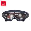 Unisex Retro Motorrad Visier Schild PC Linse Halbschale Schwarz Tee Tönung Rahmenlos Fahrbrille