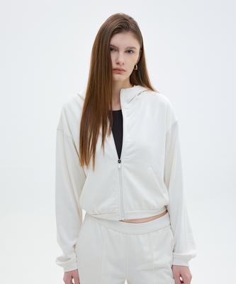 Adeva Air Touch Zip-Up Hoodie [Ivory]