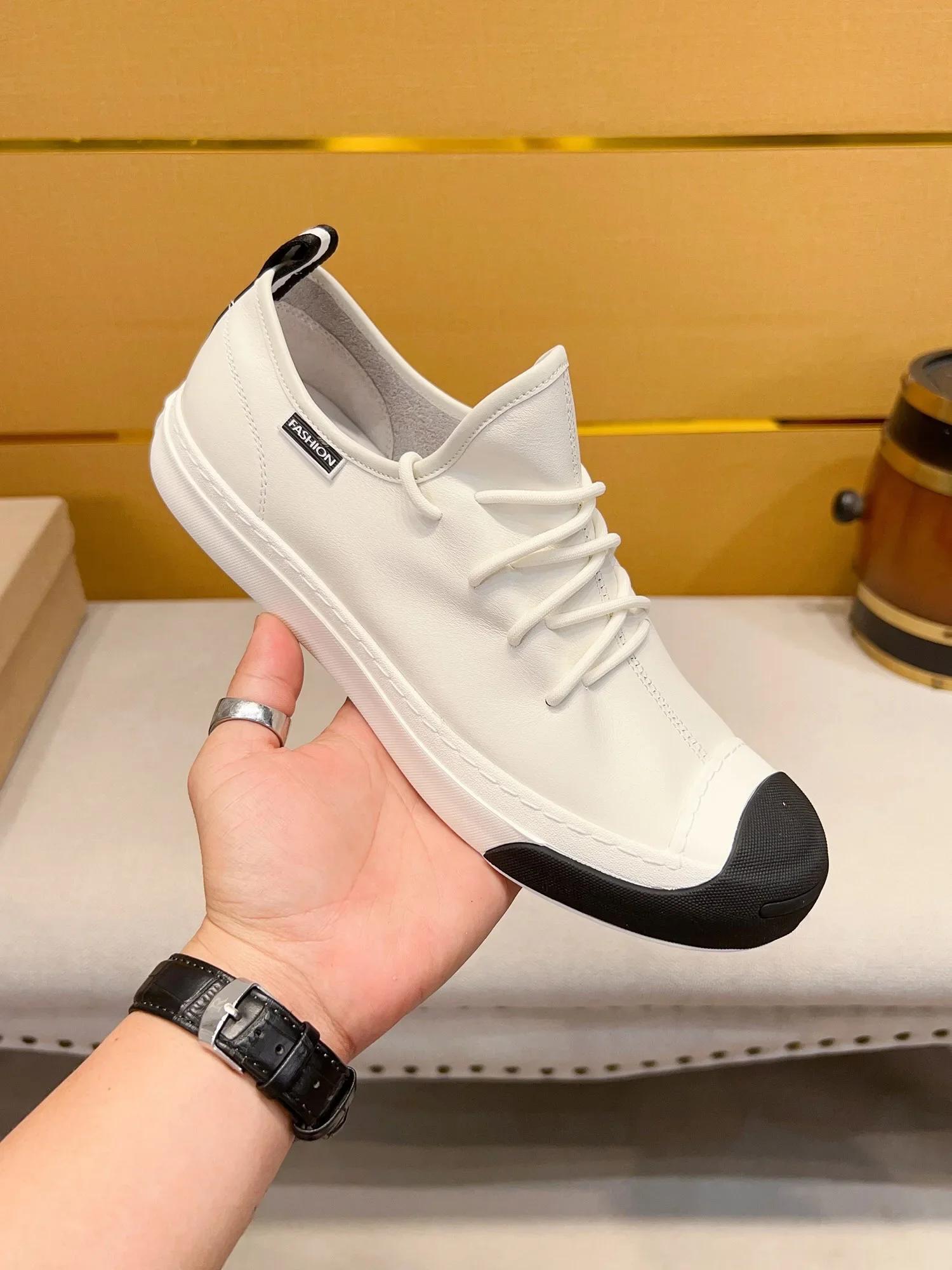 

Мужские кроссовки Мужская обувь Роскошные дизайнерские балетки Мужская кожаная обувь Мужская обувь из кожи 44 белый