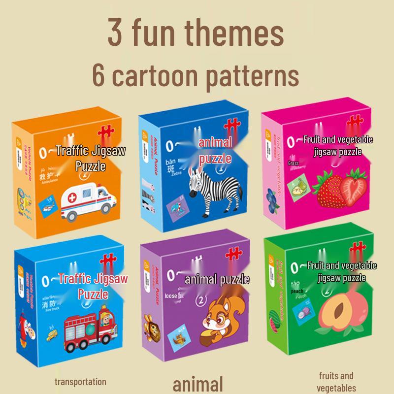 

Animal Educational Puzzle for Toddlers: Ages 1.5-6, Boys & Girls Early Learning Toy