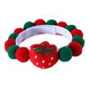 Dress up Your Pet with this Colorful Pompoms Collar for Christmas Photo Props for Small Medium Dogs, Cat