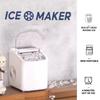 Small Electric Ice Cube Maker Household Automatic Self Cleaning Ice Maker Silent Operation Ice Making Machine