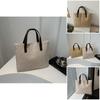 Summer 2024 Large Capacity Woven Tote Bag Stylish Soft Handheld Women's Purse