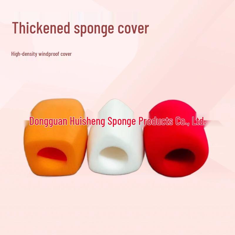 Thickened Triangle Foam Microphone Windscreen - Anti-Pop Protection for Stage and Home Use