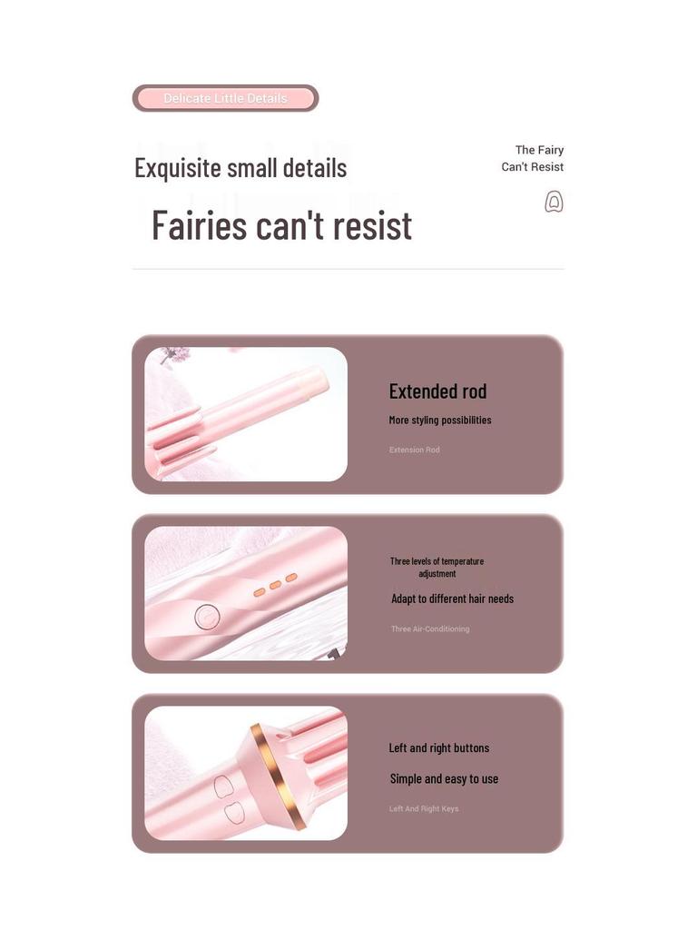 Ondulator automat rotativ Minhuang - Sigur, bucle ondulate pentru femei