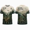 T-shirt Estiva da Uomo con Stampa 3D Girocollo Abbigliamento per Ciclismo all'Aperto