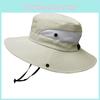 Outdoor Sun Hat For Kids With Wide Brim Uv Blocking And Ventilated Polyester Material