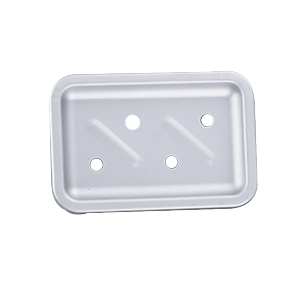 

Black Space Aluminum Soap Dish Holder Wall Mounted Soap Tray with Drain Holes Corrosion Resistant for Bathroom Kitchen Laundry серебряный