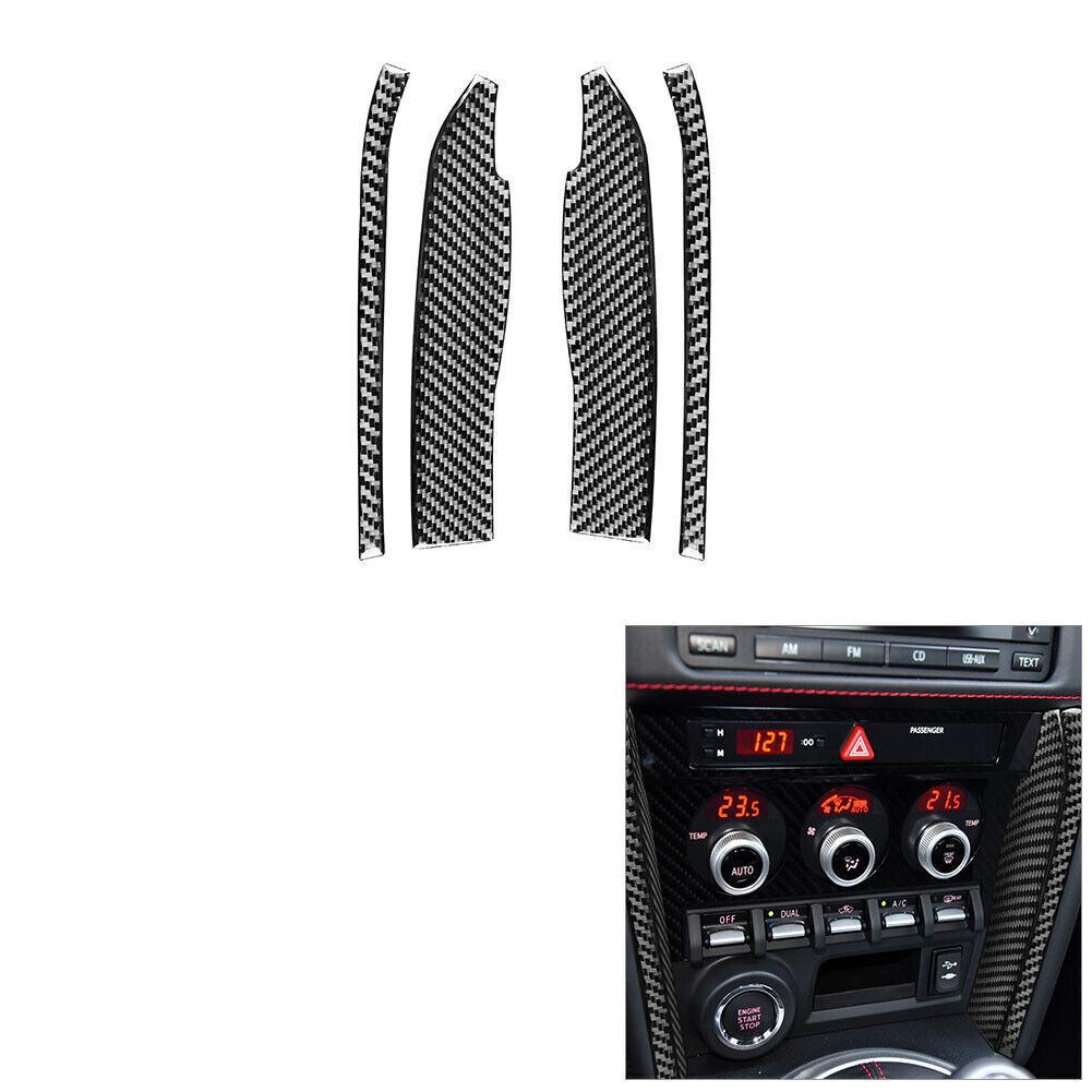 For Toyota 86 Subaru BRZ 2016- Carbon Fiber Central Console Side Cover Trim