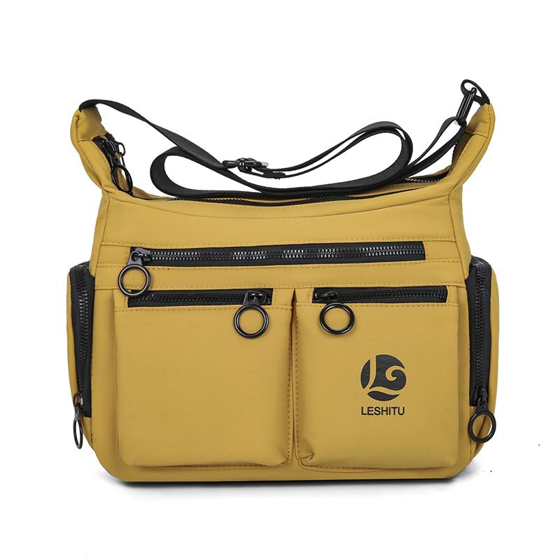 Unisex Crossbody Bag with Multi-pockets – Large Capacity Water-Resistant Sling Pack, for Commute & Travel