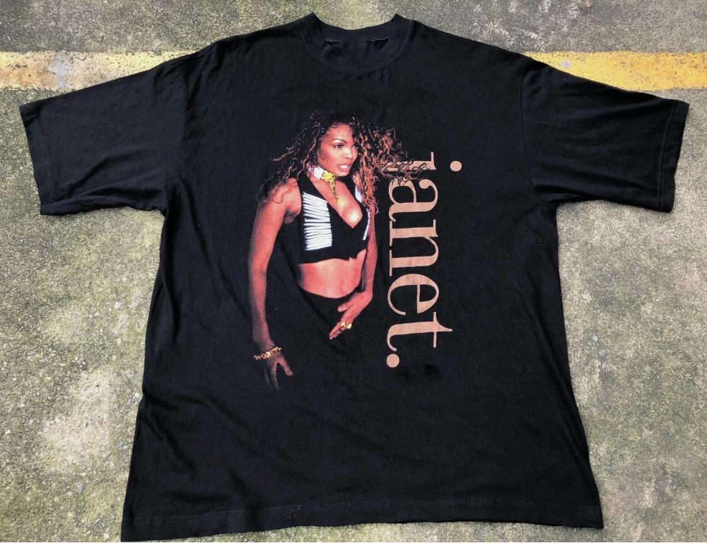 Janet Jackson World Tour 9394 Cotton Black Unisex Shirt S4XL Unisex T-Shirt XXXXL