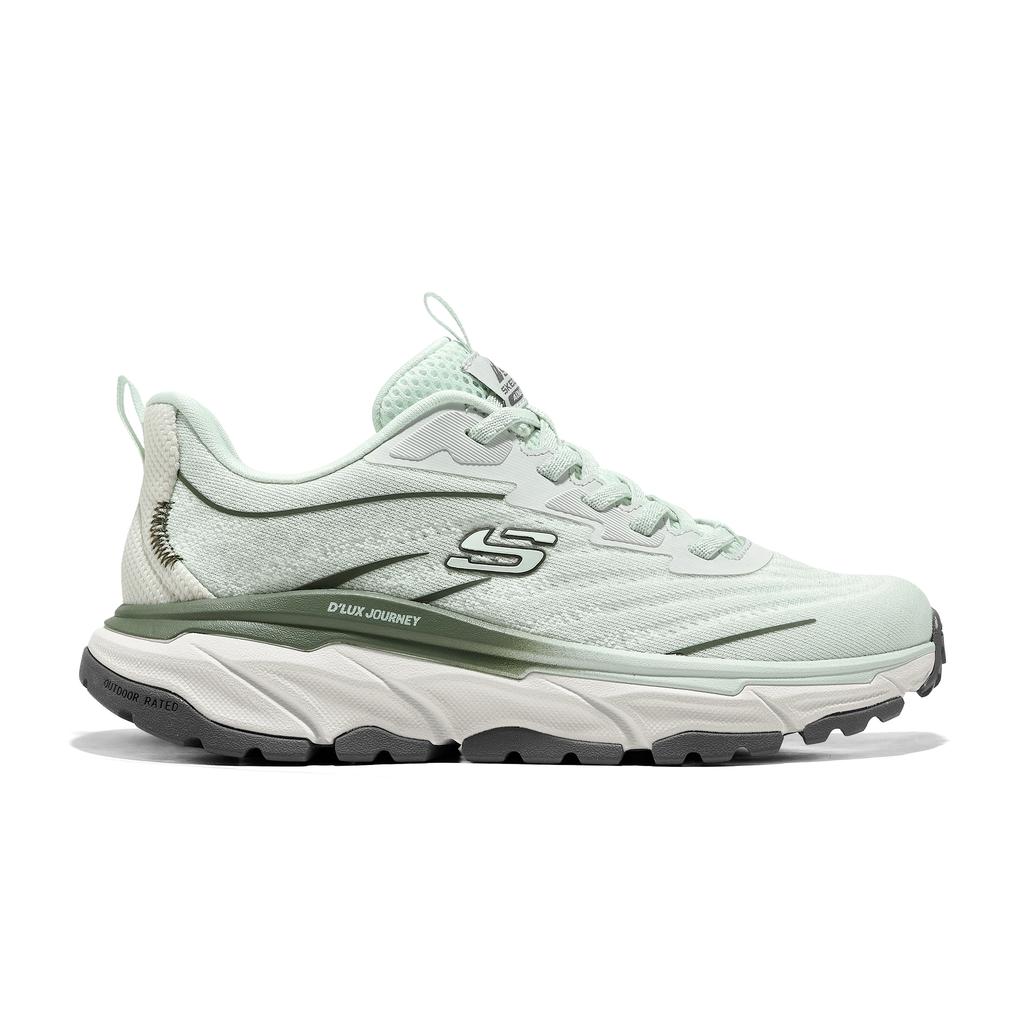 Skechers DLUX Journey Trail Comfortable Trendy Slip-Resistant Durable Low-Top Trail Running Shoes Women sneakers Green 180215-GRN
